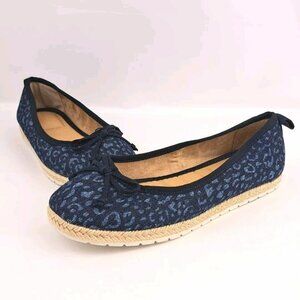 Womens Kelly And Katie Blue Flats Slip On Size 7M